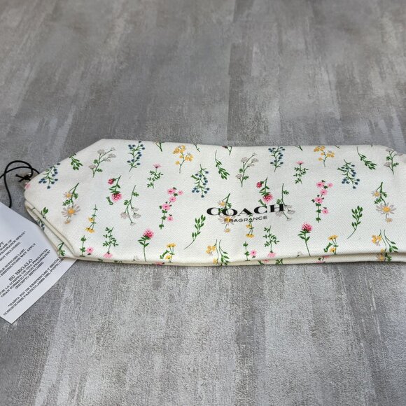 NEW - Coach Fragrance Cotton Toiletry Pouch/Clutch - 12X4 - Picture 2 of 7